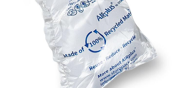 
		  [Translate to International:] Ein Luftpolster aus 100% recyceltem Material